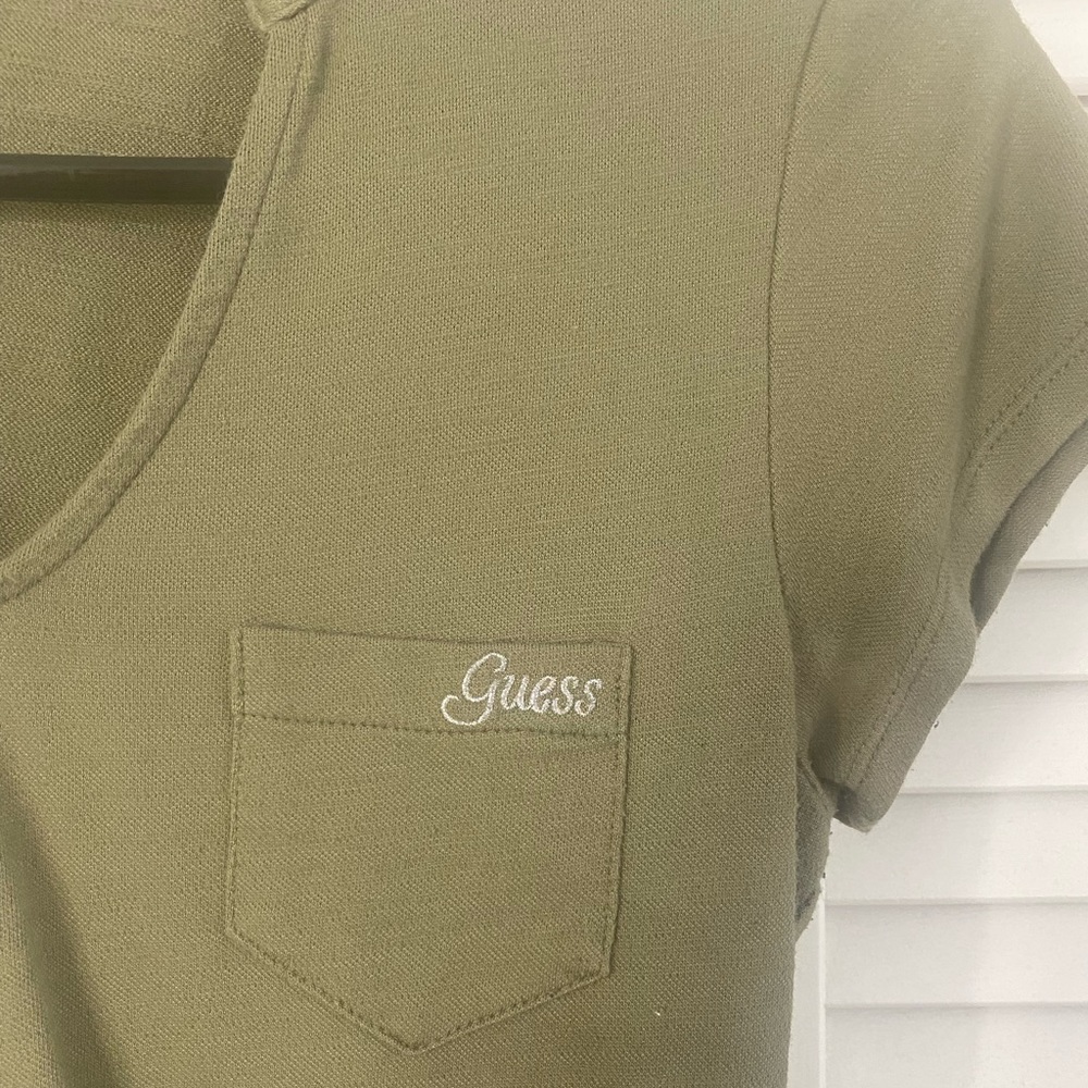 guess green top